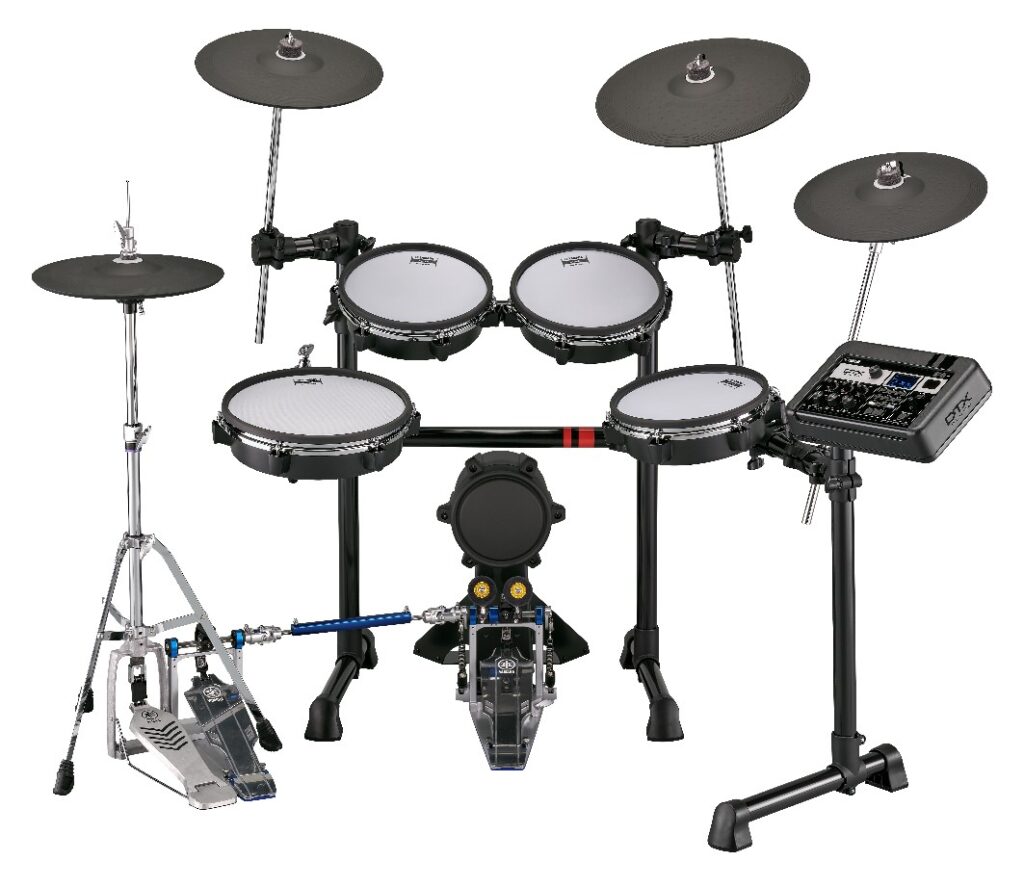 A Yamaha electronic drum kit.