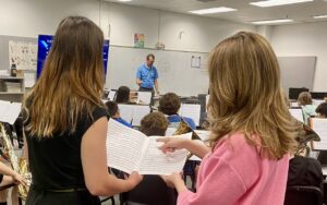 observing middle school band director
