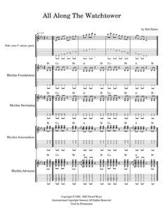 Along the Watchtower sheet music Along the Watchtower sheet music