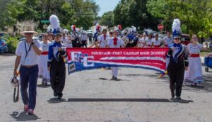 Fountain-Fort Carson High School at a parade