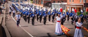 Fountain-Fort Carson High School at a parade