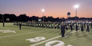 Greene County Tech School District band on football field