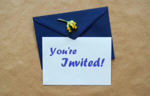 invitation with envelope