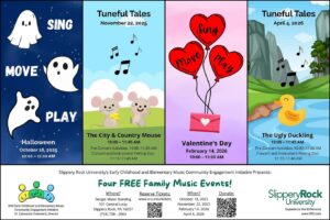 promo of SRU family music events 