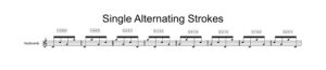 Single Alternating Stroke musical sample