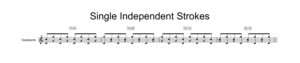 Single Independent Stroke musical sample