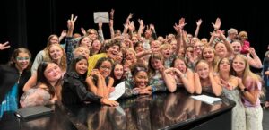 Coty Raven Morris and her choir students