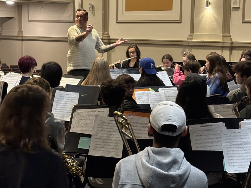 Justice Page Middle School band performance