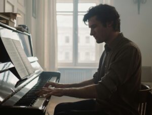 man playing the piano