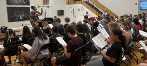 choir teacher in class