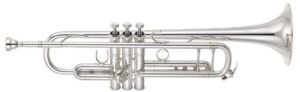 A silver trumpet.
