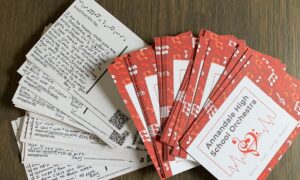 handwritten notes from teacher