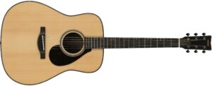 An acoustic guitar.