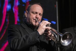 Jeff Conner of Boston Brass playing the trumpet