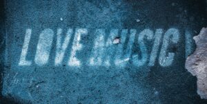 Love Music painted on wall