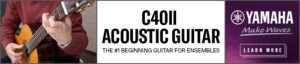 C40II Acoustic Guitar: The #1 Beginning Guitar for Ensembles banner ad for C40II Acoustic Guitar: The #1 Beginning Guitar for Ensembles