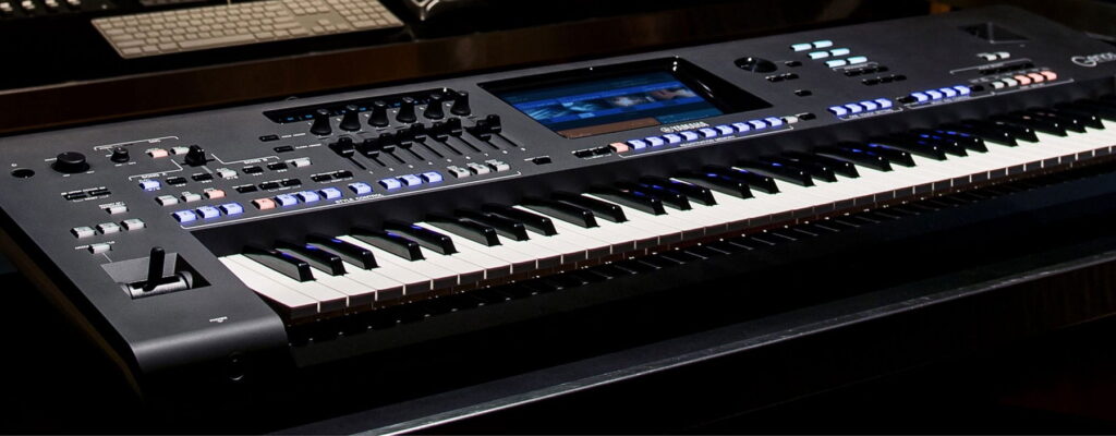 Black electric keyboard