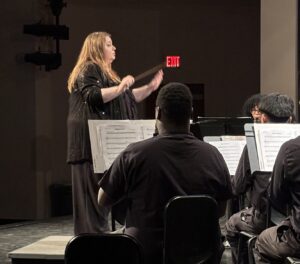 Dani McCracken conducting the Southern Nevada Honor Band