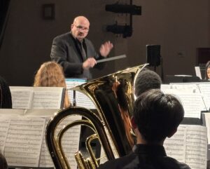 Edward Protzman conducting the Southern Nevada Honor Band
