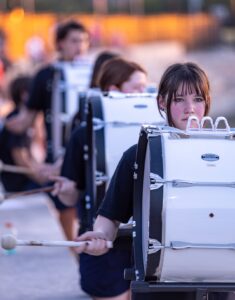 St. Michael's mostly female drumline
