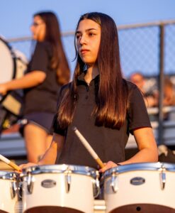 St. Michael's mostly female drumline