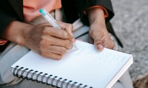 writing a list