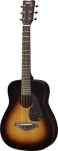 A 3/4 size acoustic guitar.