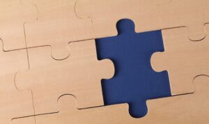 puzzle with one piece missing
